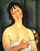Amedeo Modigliani Portrait of a yound woman (Ragazza) china oil painting artist